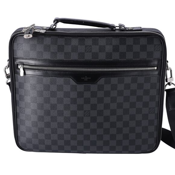 Louis Vuitton Steve Business Bag N58030 Damier Graphite Damier Black - Picture 1 of 8